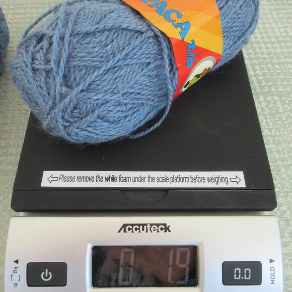 Lot of 5 Skeins Hilandesa ALPACA 2/6 Yarn, Acrylic & Alpaca Color 6 ~ Blue - Picture 7 of 9